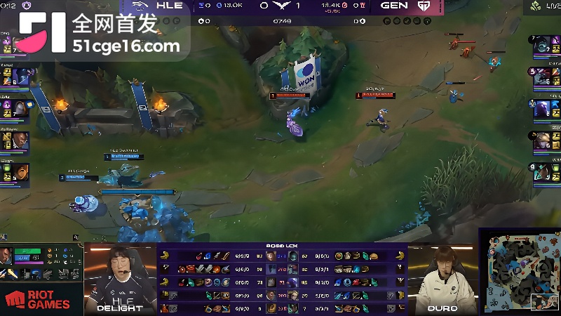 LCK 季后赛HLE首局掀翻GEN  5