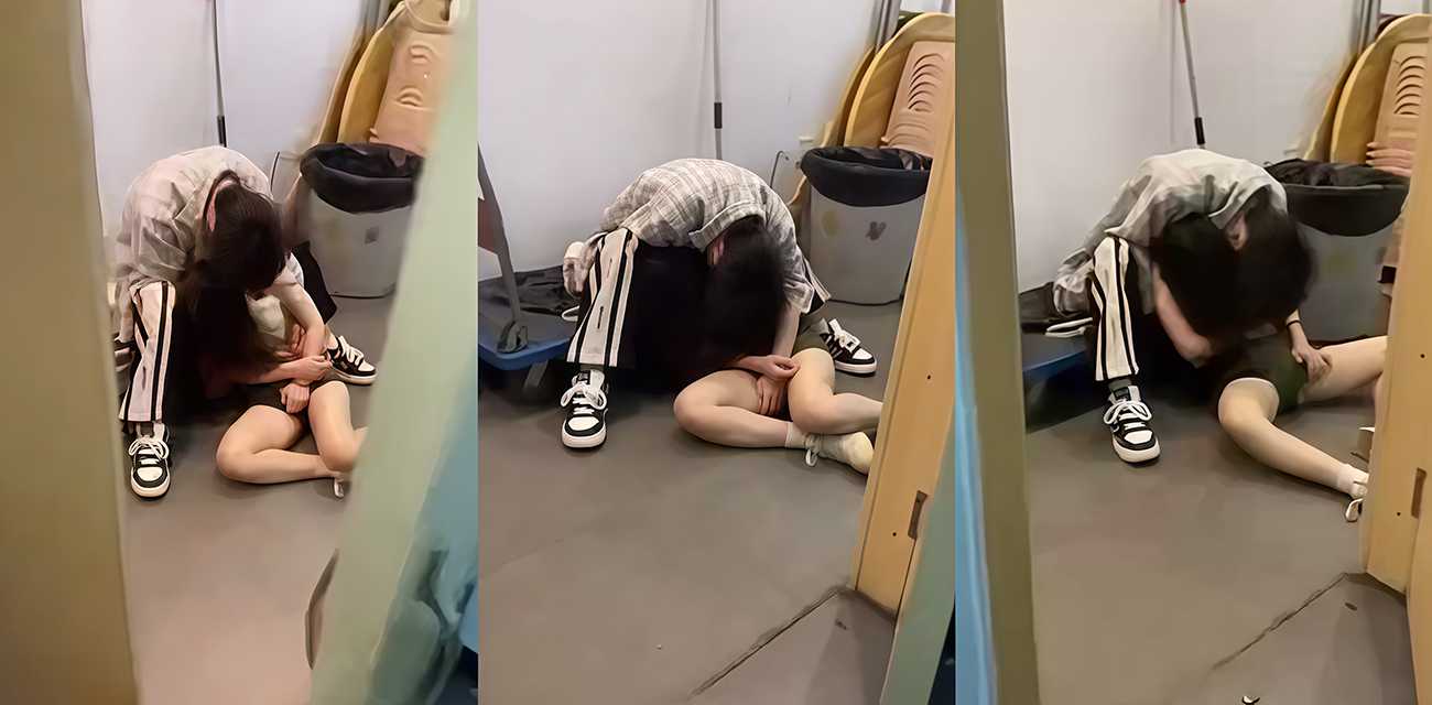 深夜烧烤店上演香艳一幕 男女厕所调情手扣蜜穴 大胆场面令食客围观调侃